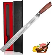 Slicing Carving Knife 12 inch Brisket Knife Camel Meat Outdoor Kitchen Knife Chef Knives Multipurpose Grilling Camping Cooking Knife BBQ Tool