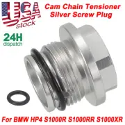 Cam Chain Tensioner Silver Screw Plug For 2009-20 BMW S1000R S1000RR S1000XR HP4