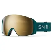 Smith 4D Mag Snow Goggles Malachite Frame, Chromapop Sun Black Gold Lens +Bonus