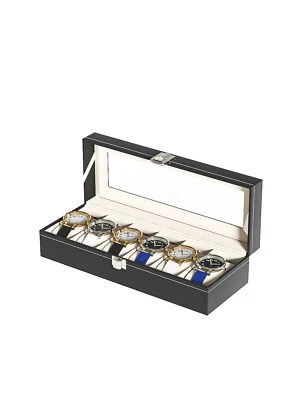 Watch Travel Display Case For Men Leather Organizer Box Collection Storge Holder