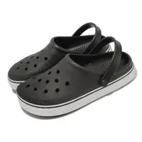 在飛比找momo購物網優惠-【Crocs】平板洞洞鞋 Off Court Clog 黑 