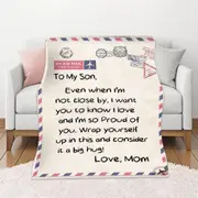 Soft Warm Lightweight Flannel Throw Blankets On Father Day For Dad Gift-Style 4