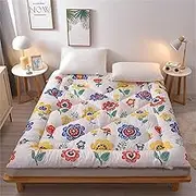 Thicken Floor Mattress Soft, Futon Japanese Tatami Portable Folding, for Guest Sleeping Dormitory Boys Girls Adults(Fraise,2 * 2.2m(5kg))