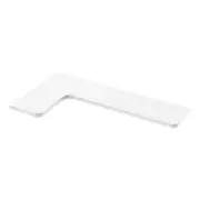 TileWare Boundless White L-Shaped Corner Shower Shelf 17" x 9" Bathroom