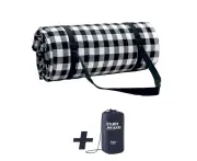 Waterproof Picnic Blanket Picnic Mat Beach Blanket Camping Blanket-Black