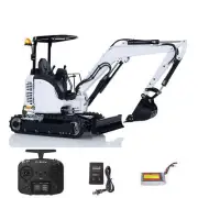 Mini LESU 1/14 RC Hydraulic Excavator PC30 Metal Digger Model Sounds Lights