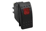 Red 3 Position Rocker Switch 6 Pin Lighted Malibu Mastercraft Nautique Wake Boat