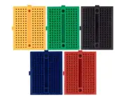Mini Breadboard 170 Tie-points. Black Green Blue Red Yellow Bread Board FREEPOST