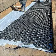 Gravel Grid 2" Tall Ground Grid for Gravel Grid Permeable Stabilization Grid for Shed Base Driveway Slope Grass Sand Soil Riverbank Roadbed Retaining Wall(2x8m/6.5x26ft)