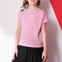 在飛比找蝦皮商城優惠-【FILA】KIDS 女童款 吸濕排汗短袖上衣-粉色 5TE