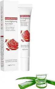 Collagen Red Pomegranate Eye Cream,Vitamin C Brightening Eye Cream, Nourishing Moisturizer for Smooth Elasticity