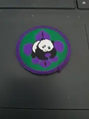 World Heritage Panada Scout Badge Patch Green And Purple