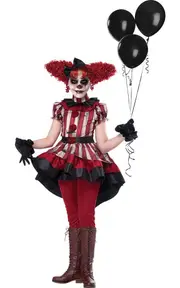 Wicked Clown Child Evil Scary Costume