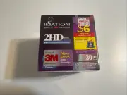 3M High Density 3.5" 30 Diskettes IBM Formatted HD Floppy Disks Labels NEW!