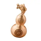 Copper Lucky Gourd Feng Shui Decoration Lucky Figurine for Home Office Decor