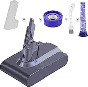 ARyee Upgraded 4600mAh 21.6V Replacement Battery for V7 Animal Cordless Stick Vacuum V7 Motorhead V7 Trigger V7 Animal V7 Car+Boat V7 Absolute V7 HEPA with Filter and Brush