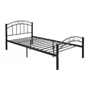 Cleveland King Single Metal Bed Frame Black