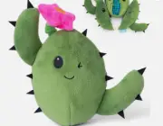 NEW2 in 1 Interactive Plush Dog Toy - Rip and Reveal Consuela the Cactus - Large
