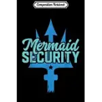 COMPOSITION NOTEBOOK: MERMAN MERMAID SECURITY SWIMMER GIFT FUNNY SWIMMING JOURNAL/NOTEBOOK BLANK LINED RULED 6X9 100 PAGES