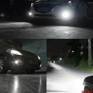 2 件裝汽車 LED 霧燈燈泡 9006/HB4/9005/HB3 霧燈聚光燈防水 6000K 80W 12000LM