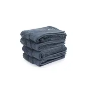 4pc Onkaparinga 45x65cm Cotton Avalon Bathroom Hand Towels Set 550GSM Midnight