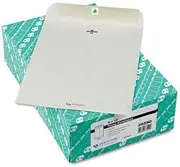 Clasp Envelope, 9 x 12, 28lb, Executive Gray, 100/Box