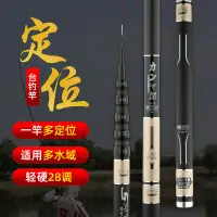 在飛比找蝦皮購物優惠-【精品】一竿多用定位伽瑪鯉魚竿高碳素釣魚竿超輕超硬28調臺釣