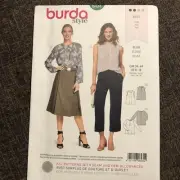 BURDA 6434 MISSES BLOUSES Sewing Pattern Sizes 8 - 18 Skill: EASY 2 Styles