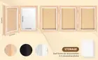 Double/Triple Photo Frame 180° Foldable Hinged Picture Frame Stand XW