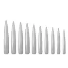 10pcs/set Fake Nails Sharp Easy to Stick Shape Long Fake Nail Tips Ultra Thin