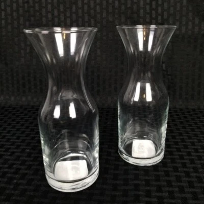 Mini Wine Decanters 2 Single Serving Glass Carafes