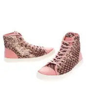 New in Box Red Valentino Sequinned High Top Sneakers- Size 40