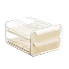 1Set Plastic Kitchen Refrigerator Container Organizer Egg Tray Tray Cream5787