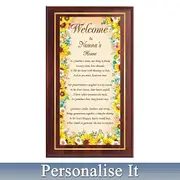 Grandma’s Words of Wisdom and Welcome Plaque