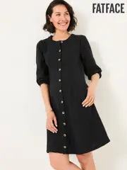 FatFace Anais Black Dress (AK9487) | $143