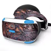 Skin Wrap for Sony Playstation PSVR Headset Steampunk Metal Panel Vault Gear