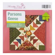 Parsons Geese Patchwork Template Set 5 Pieces By Meredithe Clark Collection