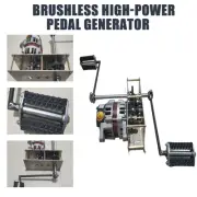 12V/ 24V 2000W 220V AC Brushless high-power pedal generator DC battery Charging