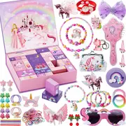 Advent Calendar Girls - Unicorns Gifts for Girls Christmas Countdown Calendar 24 Days of Xmas Jewelry Advent Calendar Gifts for Kids