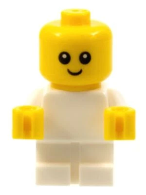 LEGO® Minifig njo0446 - Baby - White Body with Yellow Hands