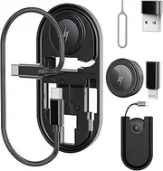 Charger for Apple Watch, USB C Charging Cable for Lightning/USB A/for Apple Watch S1-S10, SIM Slots, Travel Cable Adapter 60W Fast Charing, 480Mbps Data Transfer for iPhone Galaxy Pixel