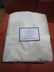 Williams Sonoma Home Signature 600TC Sateen duvet King ivory New