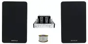 Rockville BluTube Tube Amplifier w/ Bluetooth+(2) 5.25" Black Bookshelf Speakers