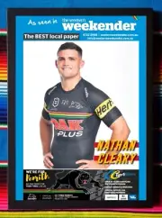 Framed 2021 PENRITH PANTHERS NRL Premiers Poster NATHAN CLEARY - 62cm x 44.5cm