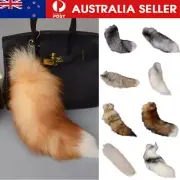 Fluffy Sunny Fox Tail Keychain Handbag Accessory Key Chain Ring Hook Tassels