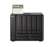 Qnap TS-h973AX 9-Bay NAS AMD Ryzen(TM) Embedded V1500B quad-core eight threads 2.2 GHz processor 8G Hot-swappable 2 x2.5GbE 1x10GBASE-T 4xUSB3.2 3YR WTY