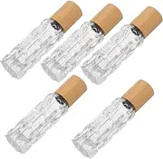 Ipetboom 5Pcs Cap Roller Bottles Empty Perfume and Essential Oil Containers with Roller Balls for Outdoor Use Waste Reduction Design