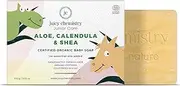 juicy chemistry Organic Baby Soap, Cold Pressed Moisturizing Bathing Soap for Sensitive Skin, 100 gms Natural Aloe Vera, Calendula & Shea Cleansing Bar