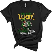 [Generic] This is My Lucky St. Patrick's Day Pajama Shirt, Lovely Leprechaun Accordion Squad, Shamrock Unisex T-Shirt