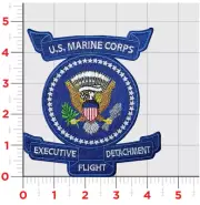 MARINE CORPS HMX-1 EXECUTIVE FLIGHT DETACHMENT EMBROIDERED PATCH HOOK & LOOP